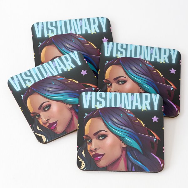 Item preview, Glamorous Woman Blue Visionary Girly Stars Sky Background designed and sold by Melan Designs.