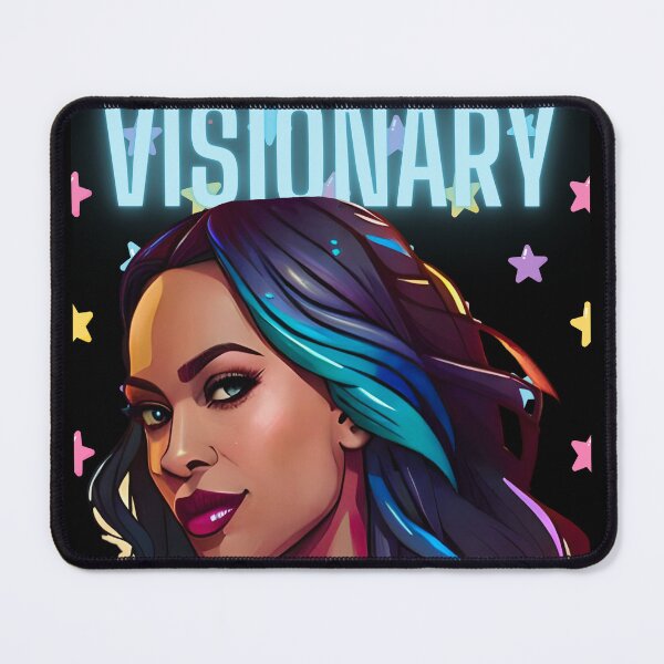Item preview, Glamorous Woman Blue Visionary Girly Stars Sky Background designed and sold by Melan Designs.
