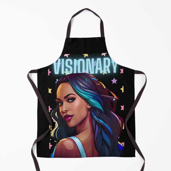 Item preview, Glamorous Woman Blue Visionary Girly Stars Sky Background designed and sold by Melan Designs.