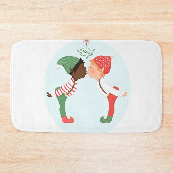 Item preview, Christmas Kisses (black masc and white masc) designed and sold by NaughtyLister.