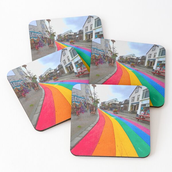 Item preview, Reykjavik Rainbow Road designed and sold by LeylaNovini.