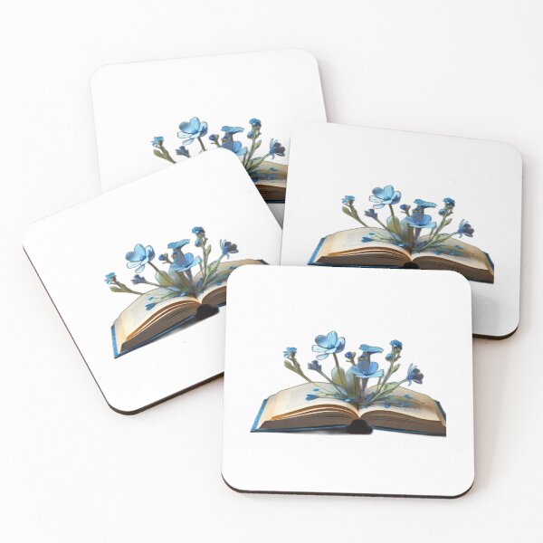 Artikelvorschau, Blaue Blumen wachsen aus einem Buch entworfen und verkauft von WonBridj-UnitedState ☆ ☆ ☆ ☆ ☆.