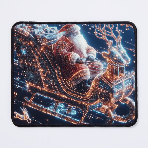 Item preview, Santa at full speed leaving a trail of magic!!! designed and sold by MasAllaHI31.