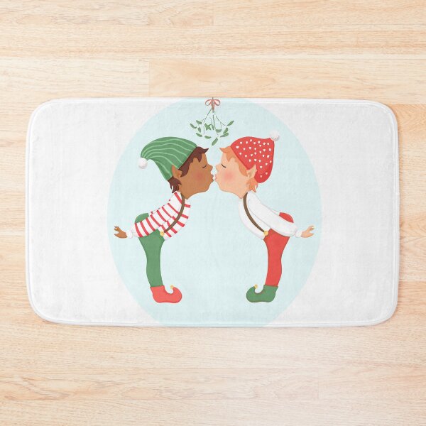 Item preview, Christmas Kisses (brown masc and white masc) designed and sold by NaughtyLister.