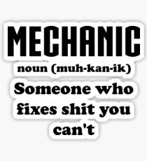 Mechanic Sticker