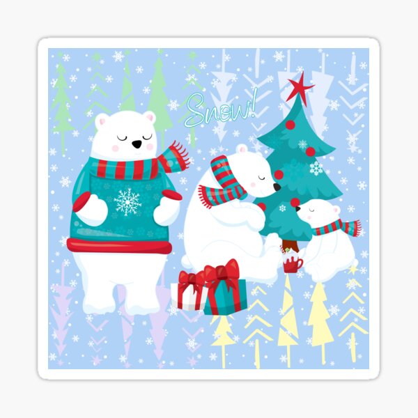 Snow Bears! Sticker