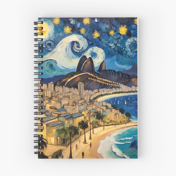 Item preview, Starry Night in Rio de Janeiro - Brazil designed and sold by OnlyClassicArt.