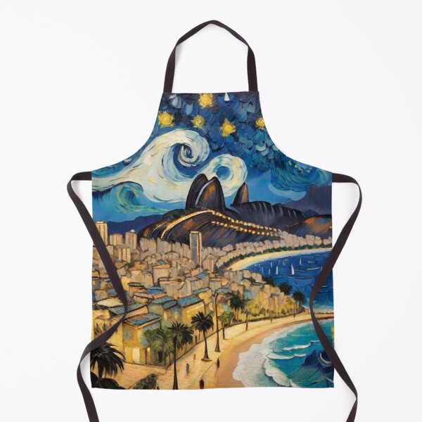 Item preview, Starry Night in Rio de Janeiro - Brazil designed and sold by OnlyClassicArt.