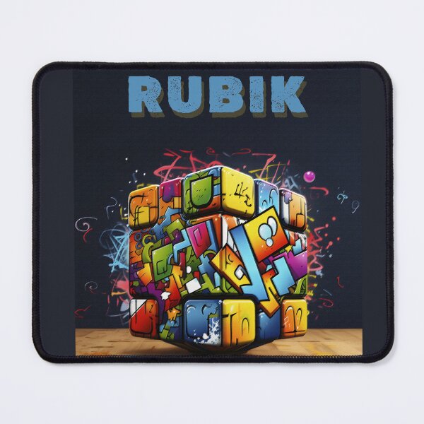 Item preview, rubik cube modern desig art designed and sold by inkArtistryfine.