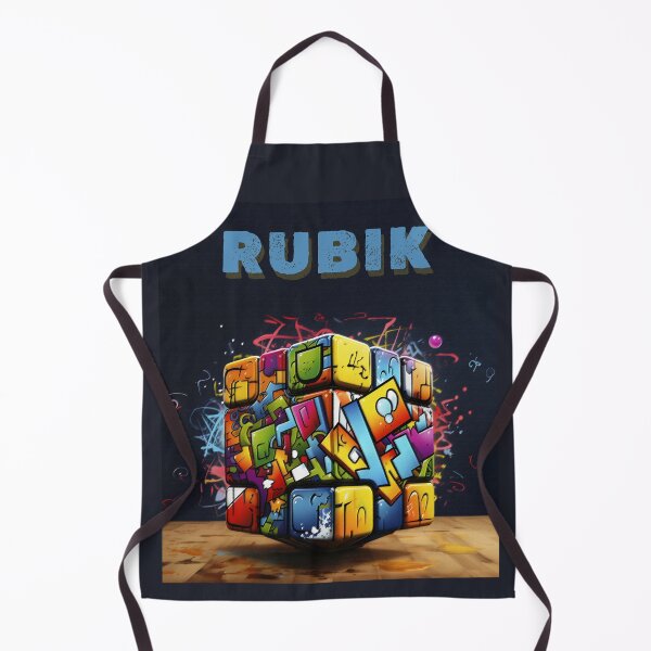 Item preview, rubik cube modern desig art designed and sold by inkArtistryfine.