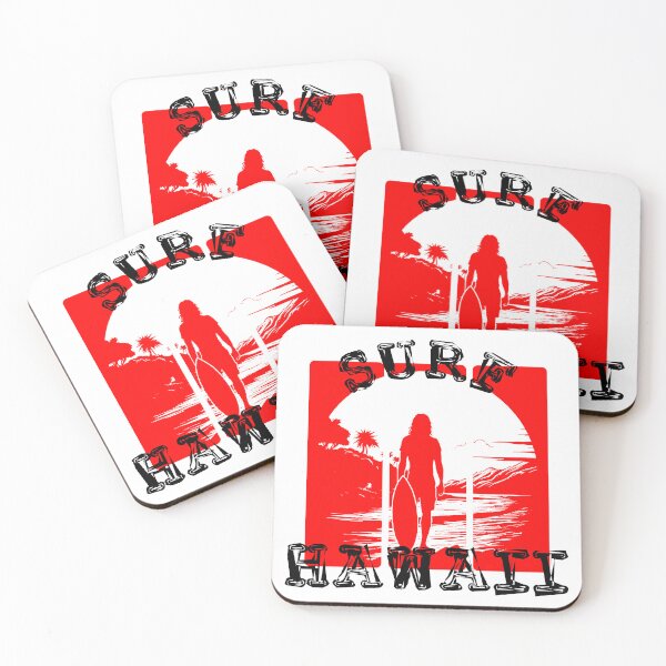 Item preview, Surf Hawaii (Red & Black) designed and sold by VelvetRoom.