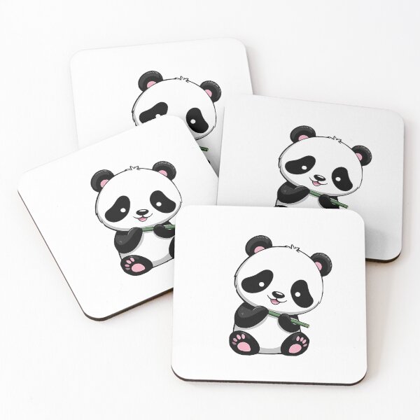 Item preview, Baby Panda Eating Bamboo designed and sold by TsuStickers.