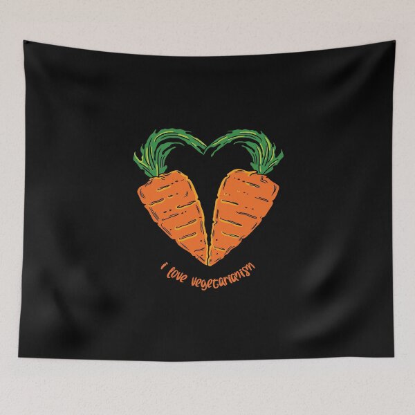 Item preview, Camiseta vegana camiseta divertida mujer mujer "Me encanta el vegetarianismo" designed and sold by flexify.