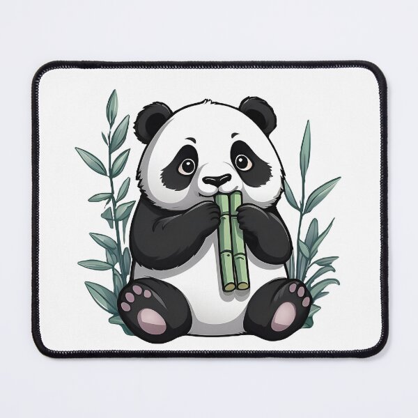 Item preview, Hungry Panda Eating Bamboo designed and sold by TsuStickers.