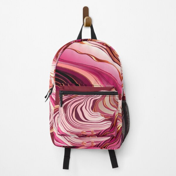 Item preview, Pink  Liquid marble and gold waves designed and sold by lilbangdesigns.