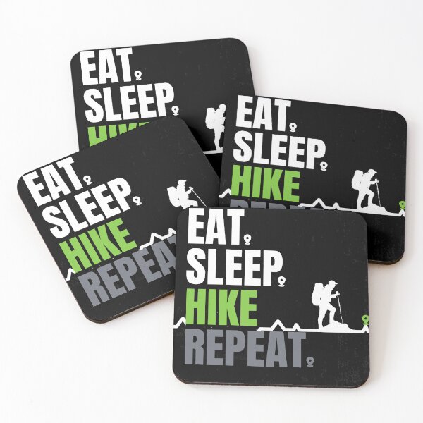 Item preview, Eat. Sleep. hike. Repeat designed and sold by Shadyfruit.
