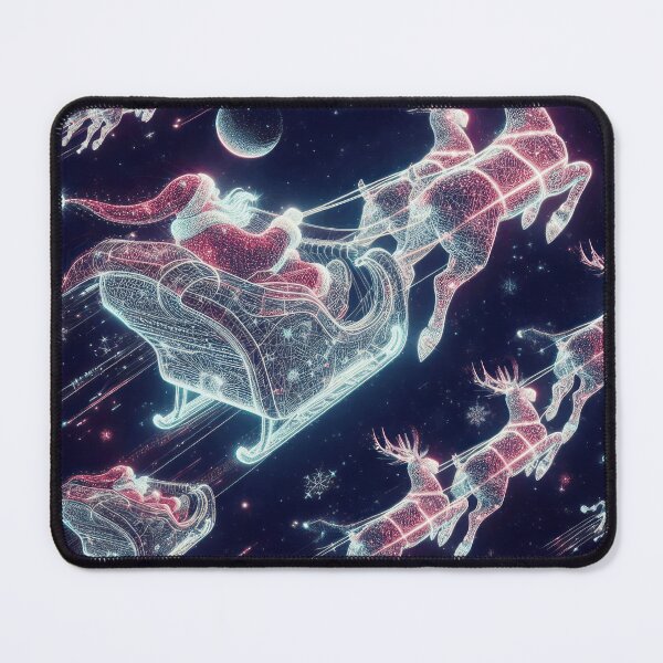Item preview, santa flying his sleigh neon effect designed and sold by MasAllaHI31.