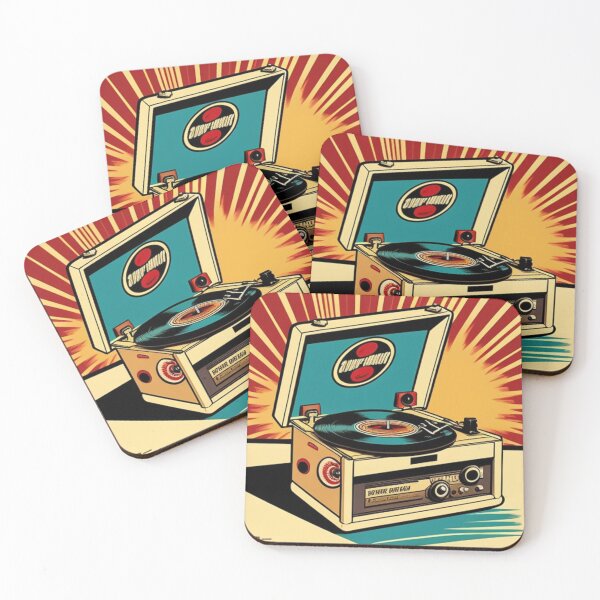 Item preview, Vintage Record Player Turntable Pop Art designed and sold by musicgeniusart.