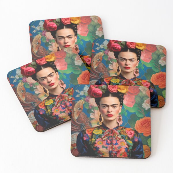 Item preview, Frida Khalo with flowers Orignial Artwork designed and sold by Anthony Bagalini.