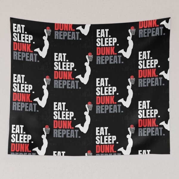 Item preview, Eat. Sleep. slam dunk basketball. Repeat designed and sold by Shadyfruit.