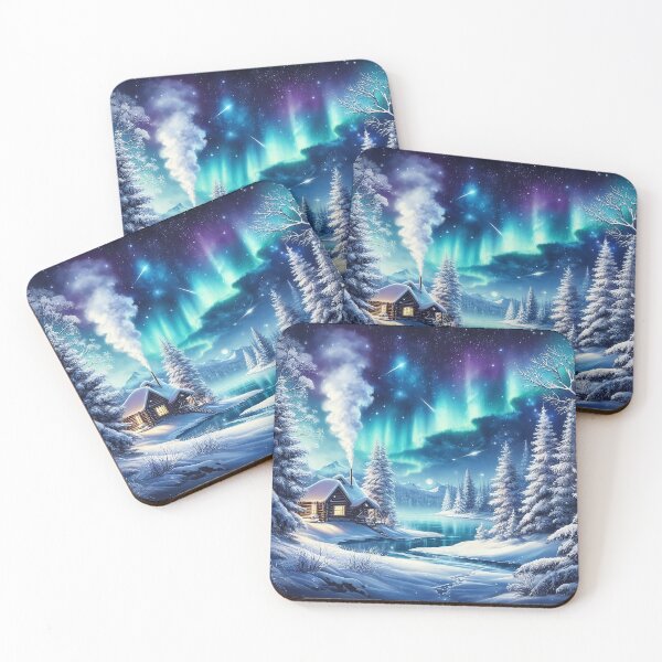 Item preview, Enchanted Eve Caroling Pines, Moonlit Frosty Meadows designed and sold by Daniel Dudgeon.