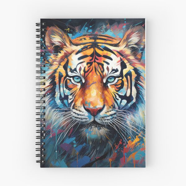 Item preview, Colorful Tiger on Black 01 designed and sold by Elisabeth Lucas.