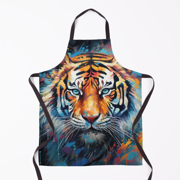 Item preview, Colorful Tiger on Black 01 designed and sold by Elisabeth Lucas.