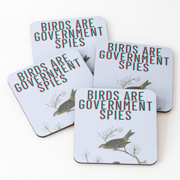 Item preview, Birds Are Government Spies designed and sold by MaxLevelMerch.