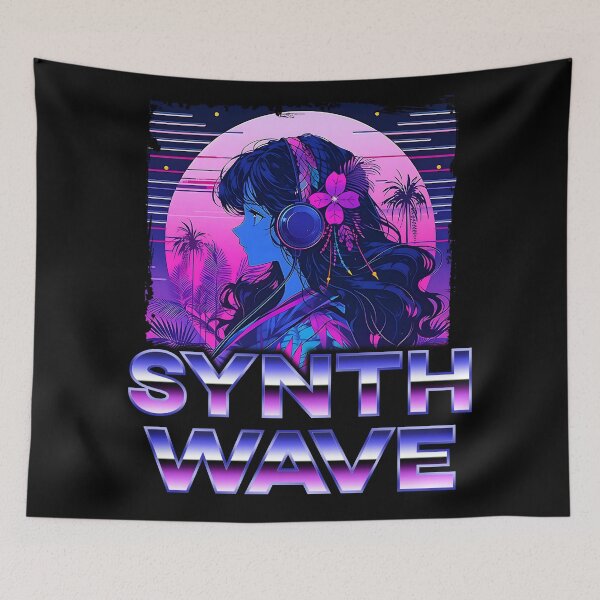 Item preview, Synthwave Music Album Cover 2 - Anime Shirt designed and sold by KAIGAME Art.