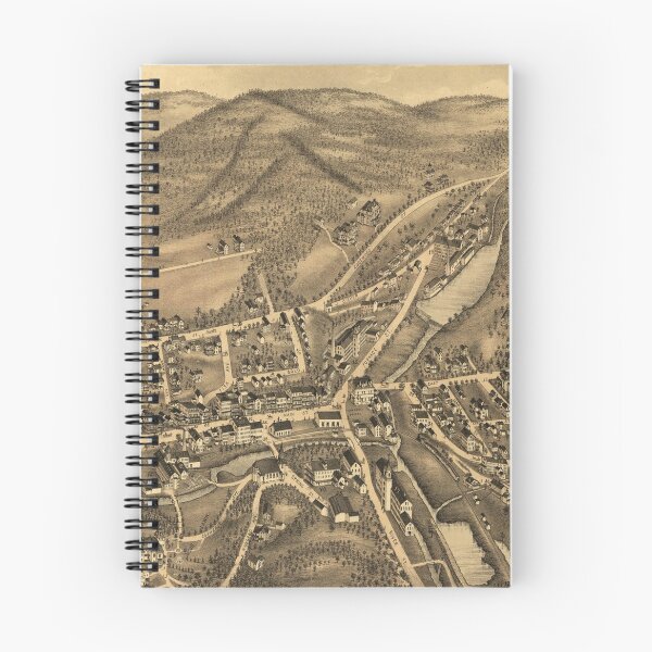 Item preview, Vintage Map of Stafford Springs CT (1878) designed and sold by BravuraMedia.