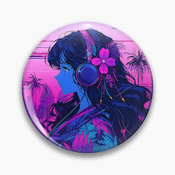 Artikelvorschau, Synthwave-Musikalbum-Cover 2 – Anime-Hintergrundbild entworfen und verkauft von KAIGAME Art.