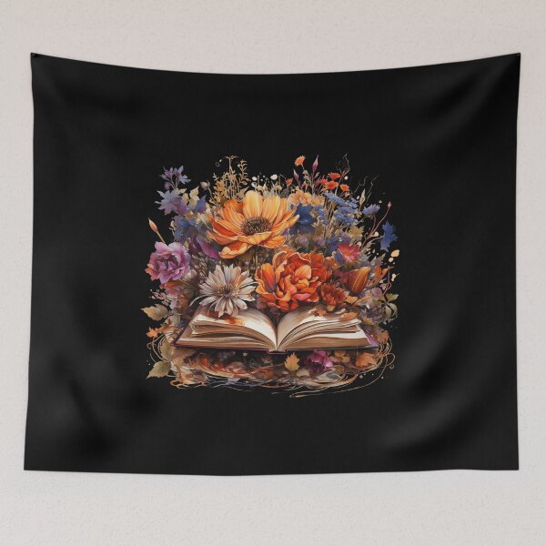 Item preview, Open Book With Flowers Great Gift For Bookworm designed and sold by EmporiumStore.