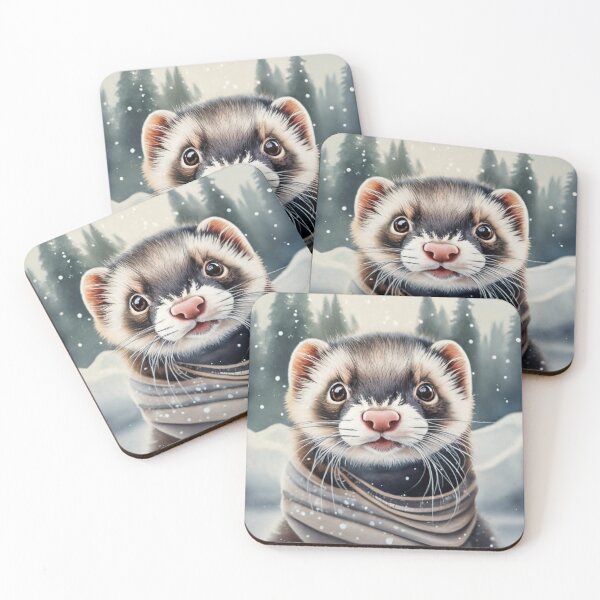 Item preview, Ferret In The Snow designed and sold by Gustavo Navarro.