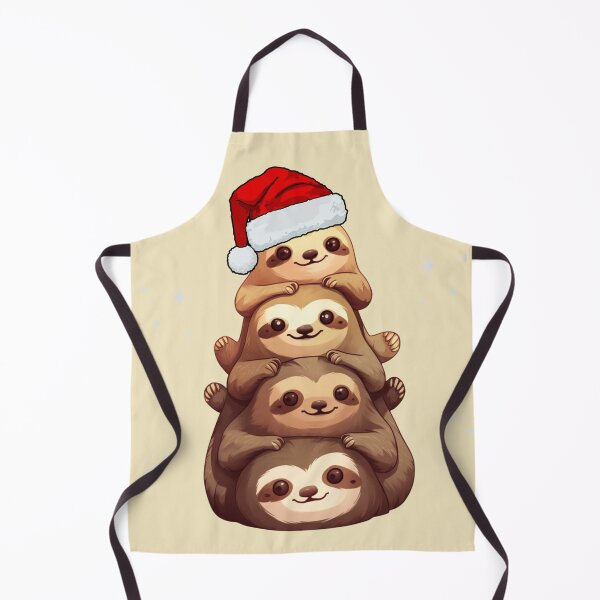 Item preview, Slothmas Tree Delight: Four Piles of Joy designed and sold by minjagoods.