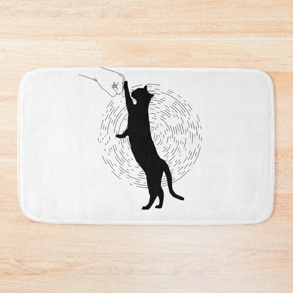 Item preview, cat fist bump modern abstract design. designed and sold by Shadyfruit.