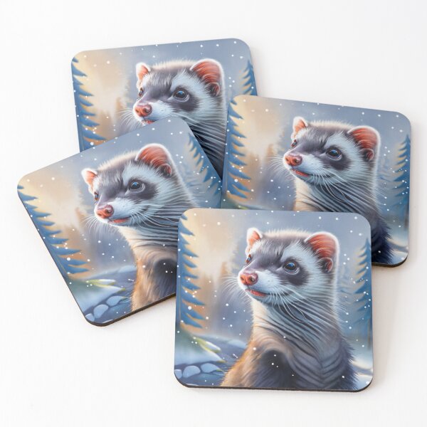 Item preview, Ferret In The Snow designed and sold by Gustavo Navarro.
