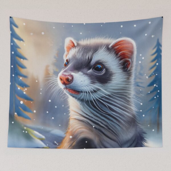 Item preview, Ferret In The Snow designed and sold by Gustavo Navarro.