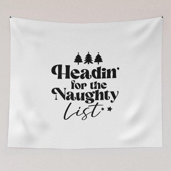Item preview, Headin for the Naughty List in black designed and sold by Susan-Marie220.