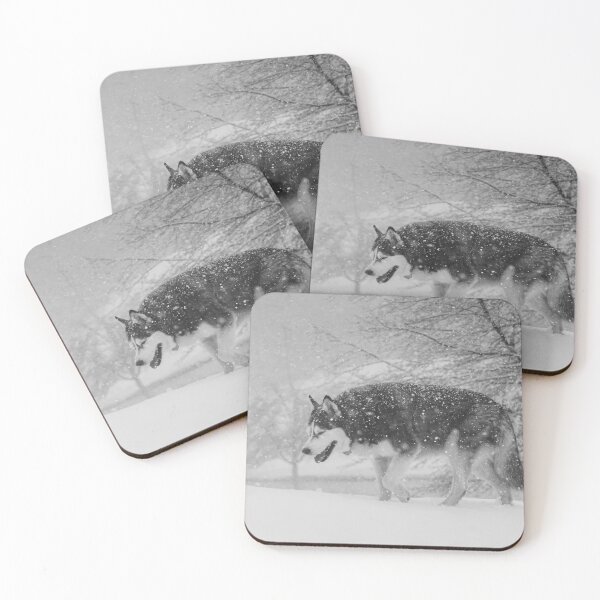 Item preview, Siberian Husky Not Able to Open Eyes in Heavy Snow designed and sold by myhuskymax.