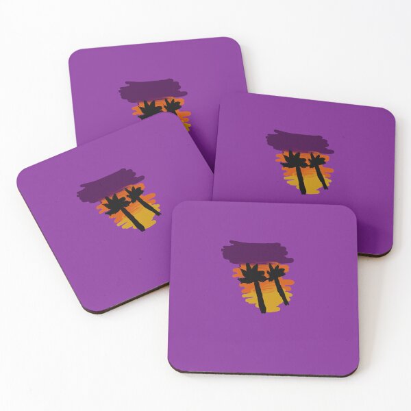 Item preview, Sunset with palm trees  designed and sold by AxolotlQueen.