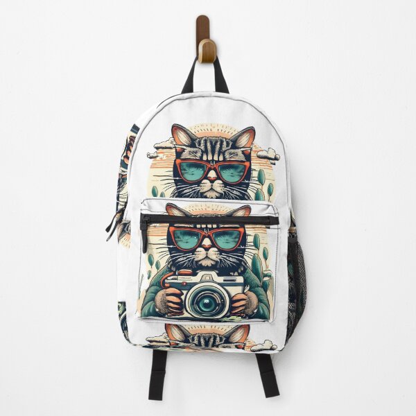 Item preview, antique camera and cat designed and sold by SabyDigitalArt.