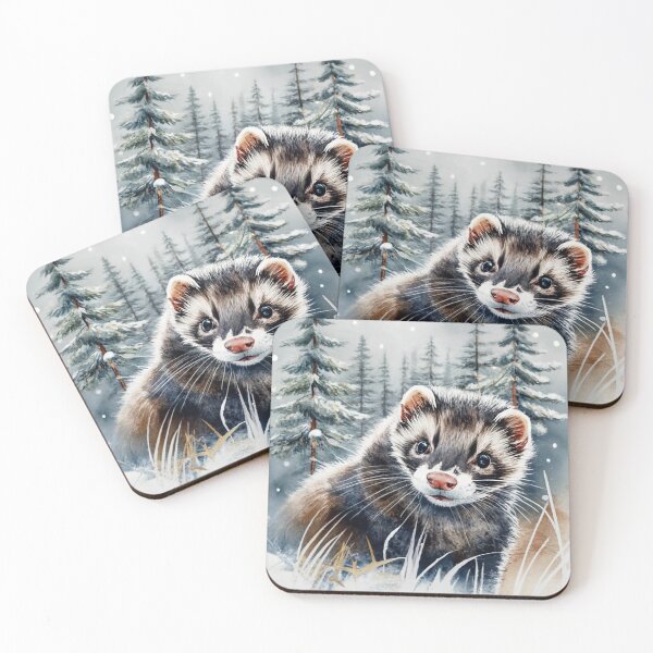 Item preview, Ferret In The Snow designed and sold by Gustavo Navarro.