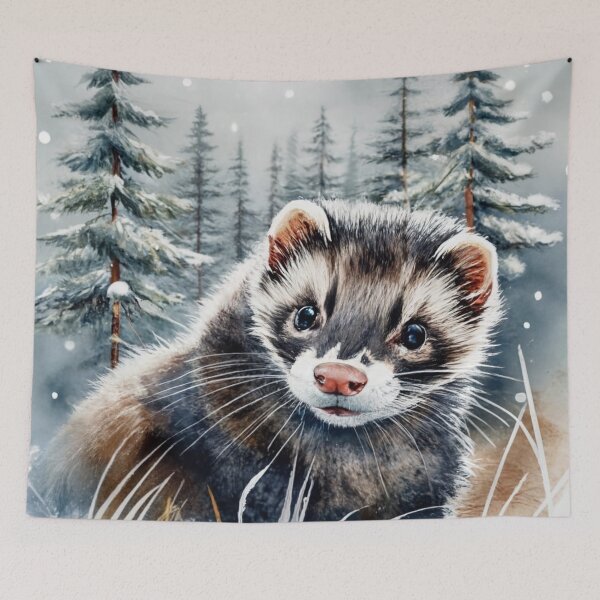 Item preview, Ferret In The Snow designed and sold by Gustavo Navarro.