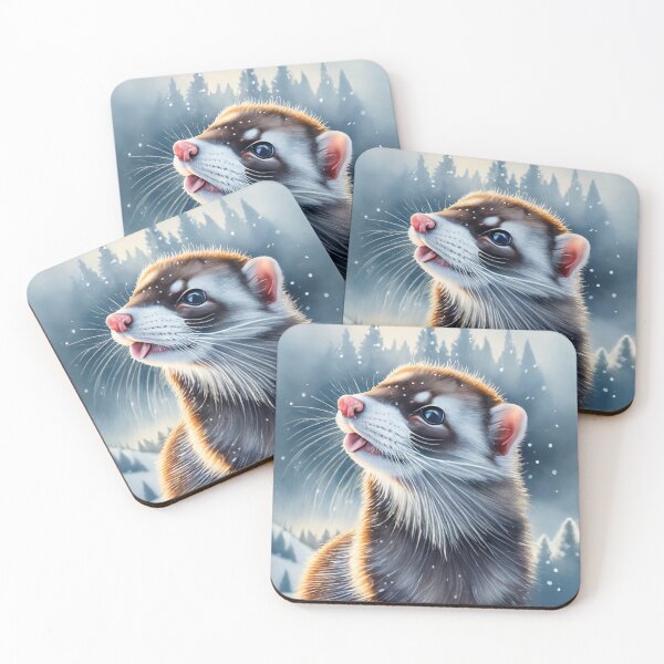 Item preview, Ferret In The Snow designed and sold by Gustavo Navarro.