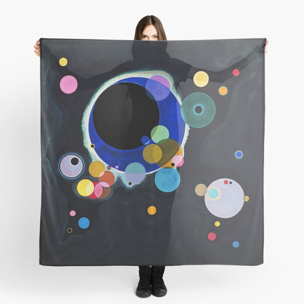 KANDINSKY. Several Circles. 1926. Scarf