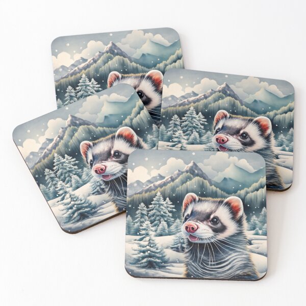 Item preview, Ferret In The Snow designed and sold by Gustavo Navarro.