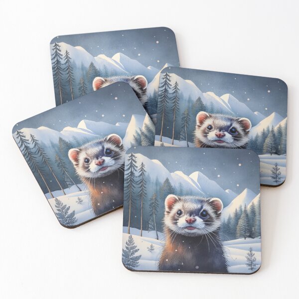 Item preview, Ferret In The Snow designed and sold by Gustavo Navarro.