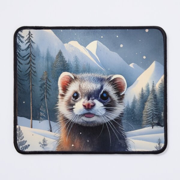 Item preview, Ferret In The Snow designed and sold by Gustavo Navarro.