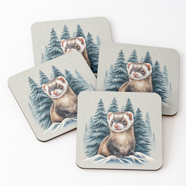 Item preview, Ferret In The Snow designed and sold by Gustavo Navarro.