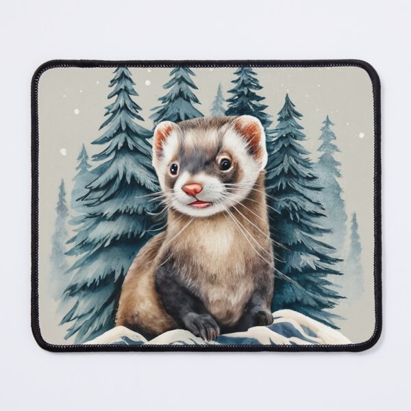 Item preview, Ferret In The Snow designed and sold by Gustavo Navarro.